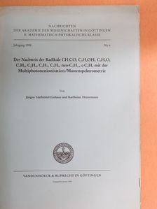Jürgen Edelbüttel-Einhaus - Der Nachweis der Radikale CH3CO, C2H4OH, C2H5O, C4H5, C2H5, C3H7, C4H9, neo-C5H11, c-C5H9 mit der Multiphotonenionisation/Massenspektrometrie [antikvár]