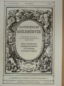 Bonhardt Attila - Hadtörténelmi Közlemények 1991. június [antikvár]
