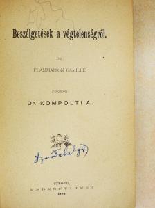 Flammarion Camille - Beszélgetések a végtelenségről [antikvár]
