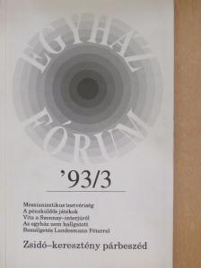 Éliás József - Egyházfórum 1993/3. [antikvár]
