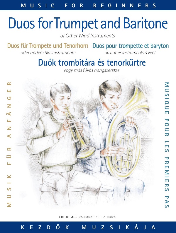 DUÓK TROMBITÁRA ÉS TENORKÜRTRE (VAGY HARSONÁRA) KEZDŐK SZÁMÁRA (PERÉNYI )