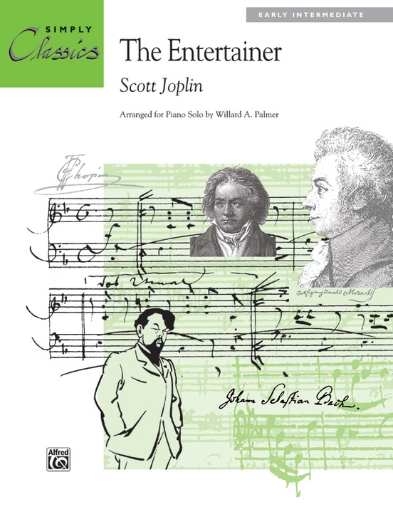 JOPLIN - THE ENTERTAINER. ARR. FOR PIANO SOLO, EARLA INTERMEDIATE