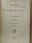 Dr. Eugen von Philippovich - Grundriss der politischen Oekonomie I. (gótbetűs) [antikvár]