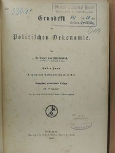 Dr. Eugen von Philippovich - Grundriss der politischen Oekonomie I. (gótbetűs) [antikvár]