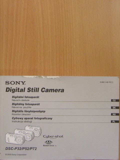 Sony Digitális fényképezőgép DSC-P32/P52/P72 [antikvár]