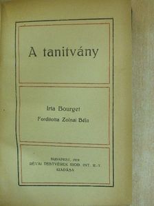 Bourget - A tanitvány [antikvár]
