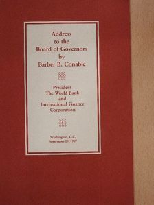 Barber B. Conable - Address to the Board of Governors [antikvár]