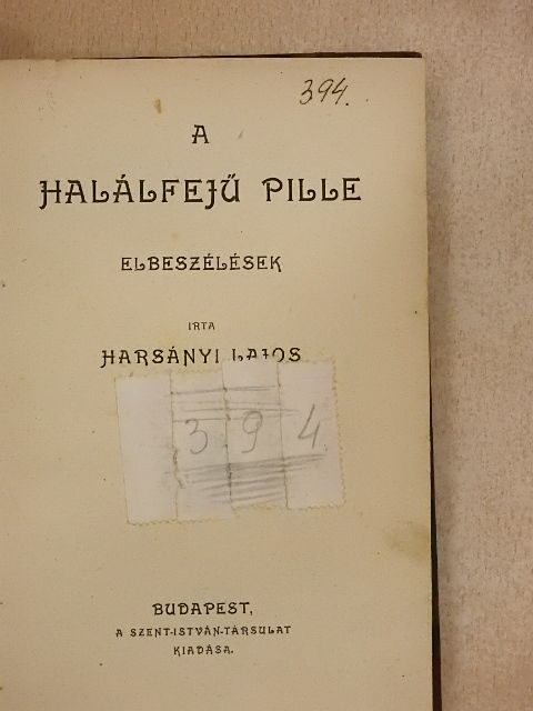 Harsányi Lajos - A halálfejű pille [antikvár]