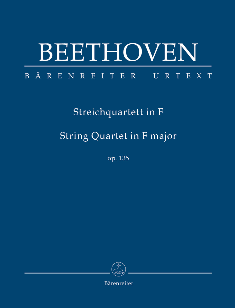 BEETHOVEN - STREICHQUARTETT IN F OP.135, TASCHENPARTITUR