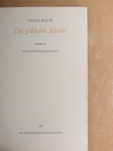Vicki Baum - Die goldenen Schuhe [antikvár]