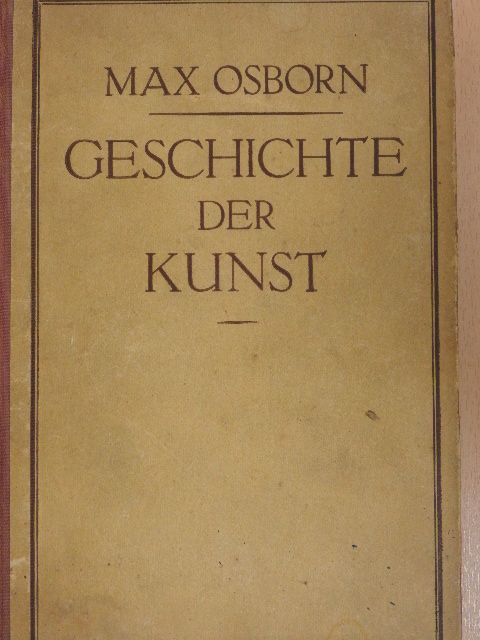 Geschichte der Kunst (gótbetűs) [antikvár]