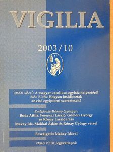 Farkasfalvy Dénes - Vigilia 2003. október [antikvár]
