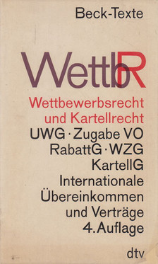 HEFERMEHL, WOLFGANG - Wettbewerbsrecht und Kartellrecht [antikvár]
