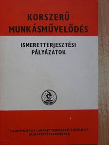 Böröczfy Károly - Korszerű munkásművelődés [antikvár]