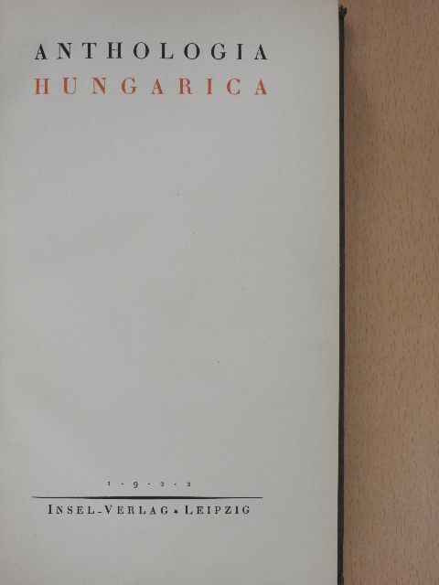 Ady Endre - Anthologia Hungarica [antikvár]