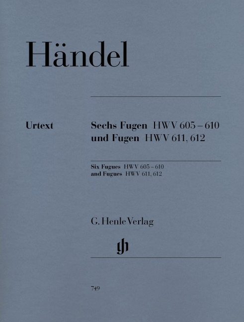 HAENDEL - SECHS FUGEN HWV 605-610 UND FUGEN HWV 611,612 FÜR KLAVIER URTEXT