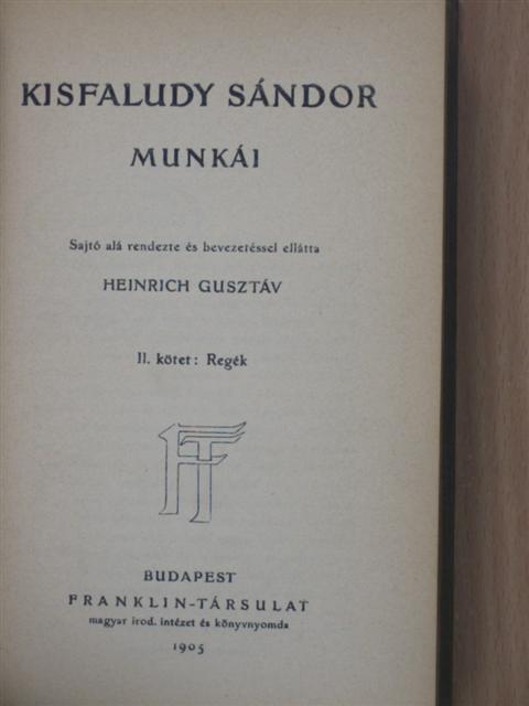 Kisfaludy Sándor - Kisfaludy Sándor munkái II. [antikvár]