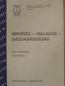 A St. E Cardew Miqa - Minőség - Haladás - Gazdaságosság [antikvár]