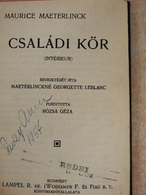 Dosztojevszkij - Családi kör/Oszipov. Szlucsevszkij. Karazin. Avilova/A szelid asszony/Malva/A világbéke [antikvár]