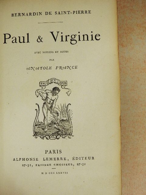 Bernardin de Saint-Pierre - Paul & Virginie [antikvár]