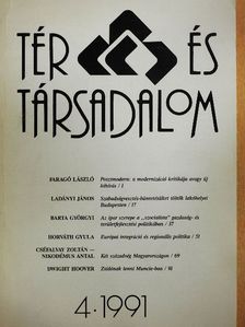 Barta Györgyi - Tér és Társadalom 1991/4. [antikvár]