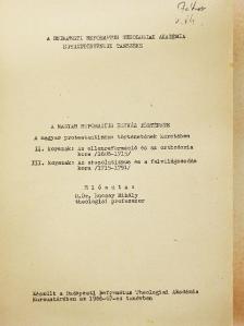 D. Dr. Bucsay Mihály - A Magyar Református Egyház története a magyar protestantizmus történetének keretében [antikvár]