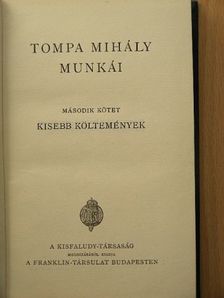Tompa Mihály - Tompa Mihály munkái II. [antikvár]