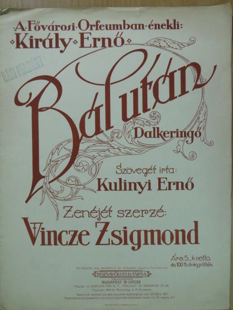 Kulinyi Ernő - Bál után [antikvár]