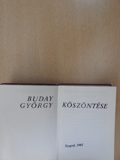Szelesi Zoltán - Buday György köszöntése (minikönyv) [antikvár]