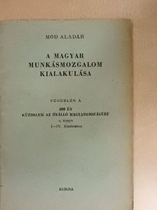 Mód Aladár - A magyar munkásmozgalom kialakulása [antikvár]