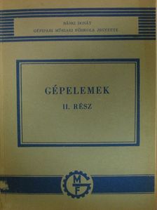 Kabai Imre - Gépelemek II. [antikvár]