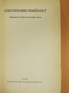 Geist und Herz Verbündet [antikvár]