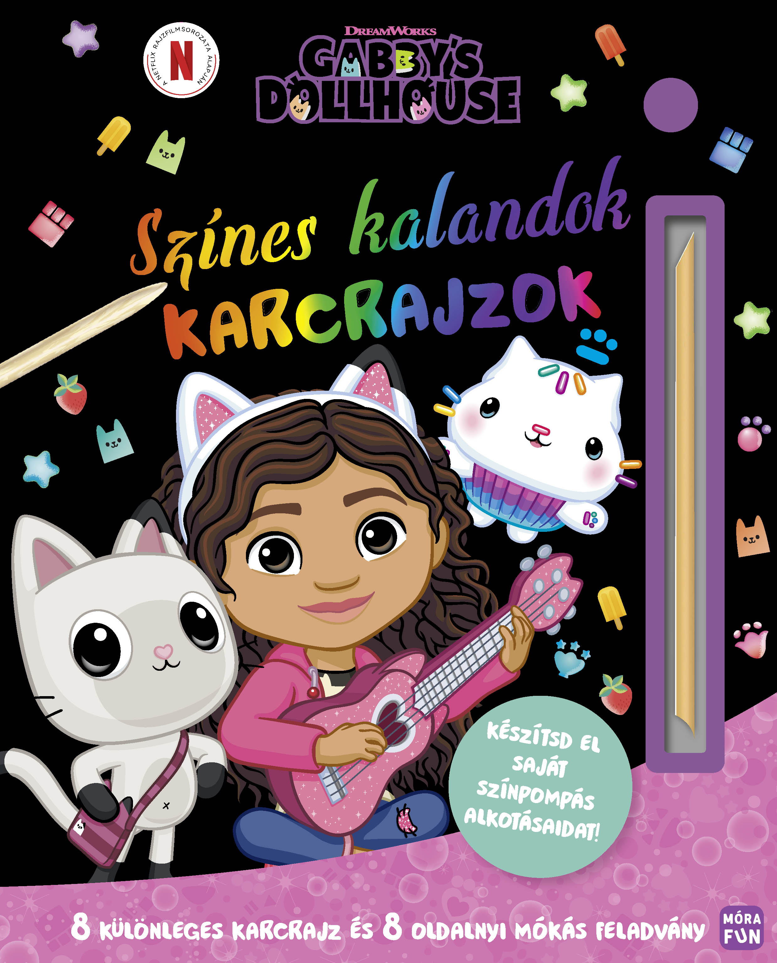 Gabi babaháza - Színes kalandok - Karcrajzok - 8 különleges karcrajz és 8 oldalnyi mókás feladvány