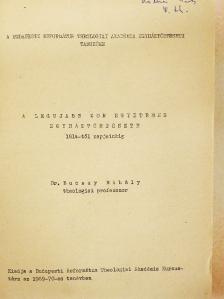 Dr. Bucsay Mihály - A legujabb kor egyetemes egyháztörténete 1814-től napjainkig [antikvár]