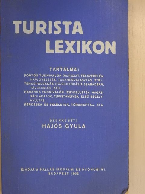 Turista lexikon [antikvár]