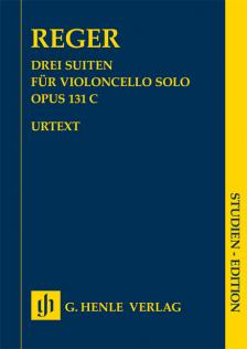REGER - DREI SUITEN FÜR VIOLONCELLO SOLO OP.131C, STUDIEN-EDITION URTEXT