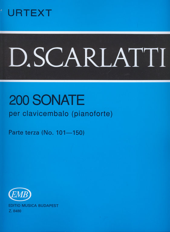 SCARLATTI DOMENICO - 200 SONATE PER CLAVICEMBALO (PIANOFORTE) PARTE TERZA (NO.101-150) URTEXT (BALLA GYÖRGY)
