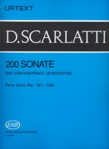 SCARLATTI, D. - 200 SONATE PER CLAVICEMBALO (PIANOFORTE) PARTE TERZA (NO.101-150) URTEXT (BALLA GYÖRGY)