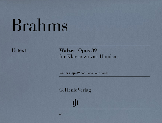 BRAHMS... - WALZER FÜR KLAVIER ZU VIER HAENDEN OP.39 URTEXT (WALTER GEORGII)