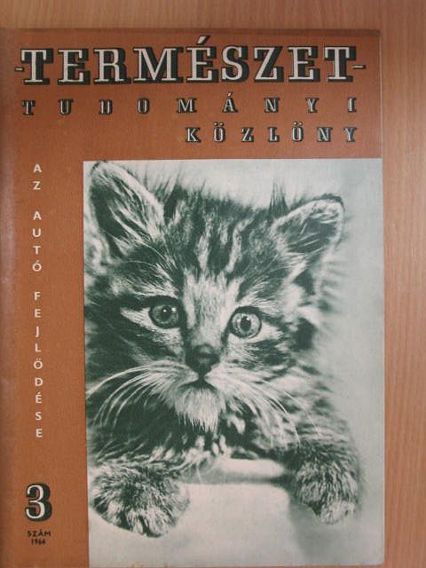 Dobos Lajos - Természettudományi Közlöny 1966. március [antikvár]