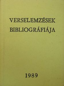 Verselemzések bibliográfiája [antikvár]