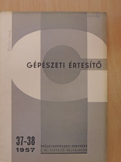 Ascher Elemér - Gépészeti értesítő 1957. január-február [antikvár]