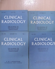 E. H. Porter - Clinical Radiology JanuaryOctober 1971/1-4. [antikvár]