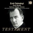 BEETHOVEN, SCHUBERT, DOHNÁNYI - PIANO RECITAL 2CD DOHNÁNYI ERNŐ