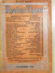 Sherwood Anderson - The Reader's Digest November 1939 [antikvár]