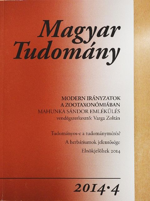 Dózsa-Farkas Klára - Magyar Tudomány 2014/4. [antikvár]