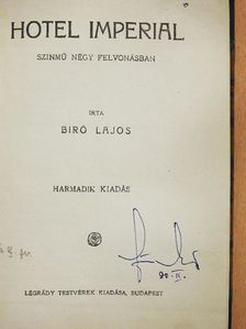 Biró Lajos - Hotel Imperial [antikvár]