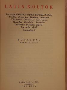 Angerianus - Latin költők [antikvár]