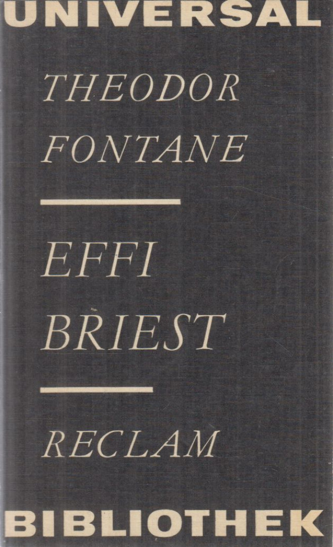 FONTANE, THEODOR - Effi Briest (német) [antikvár]