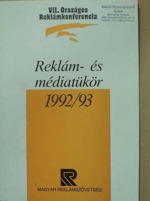 Reklám- és médiatükör 1992/93 [antikvár]